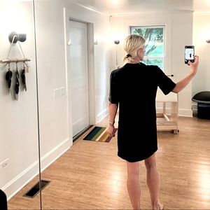 Equipment Super Dark Blue Silk Shift Dress